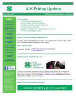 4-H Friday Update, November 8, 2019