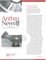 Anthro News, Winter 2013