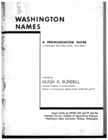 Washington names: A pronunciation guide of Washington state place names