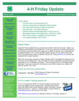 4-H Friday Update, January 4, 2019