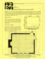 Planning the room arrangement for a meeting in a home