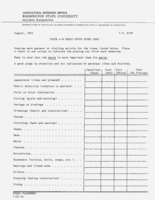 State 4-H dress revue score card