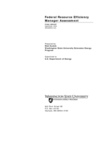 Federal resource efficiency manager assessment : final report