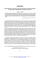 Fieldhouses, Villages, and the Tragedy of the Commons in the Early Northern Anasazi Southwest