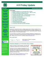 4-H Friday Update, March 9, 2018