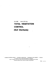 Total vegetation control: Soil sterilants