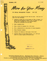 More for your money: 4H money management project, Unit III