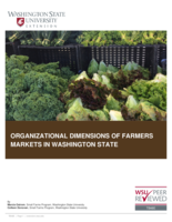 Organizational dimensions of farmers markets in Washington State