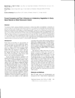 Forest canopies and their influence on understory vegetation in early-seral stands on west Vancouver Island