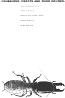 Household insects and their control