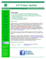 4-H Friday Update, September 21, 2018