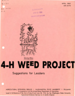 4-H weed project: Suggestions for leaders