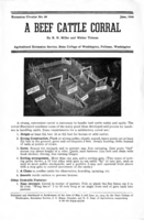 A beef cattle corral