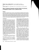 Effect of Substrate Composition and Stock Origin on the Survival to Emergence of Brown Trout: A Laboratory  Study Abstract