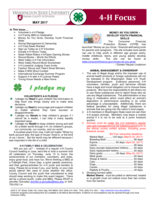 WSU Yakima County Extension 4-H Focus, May 2017