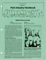 Slotted floors for swine; How and where is price established?