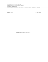 Herbicide user's manual