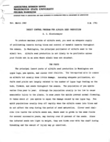 Insect control program for alfalfa seed production