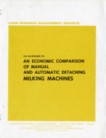 An economic comparison of manual and automatic detaching milking machines