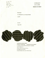 Washington 4-H projects and publications: A guide