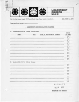 Leadership record, unit II