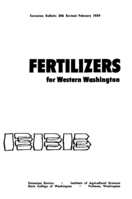 Fertilizers for western Washington