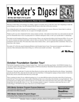 Weeder's Digest, October 2005