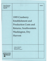 1995 cranberry establishment and production costs and returns, southwestern Washington, dry harvest