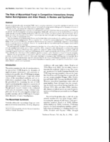 The Role of Mycorrhizal Fungi in Competitive Interaction s Among Native Bunchgrasses and Alien Weeds:  A Review and Synthesis