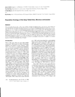 Population ecology of the gray-tailed vole, Microtus canicaudus