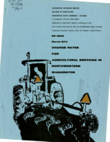 Charge rates for agricultural services in northwestern Washington