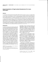Forest colonization of Puget Lowland Grasslands at Fort Lewis, Washington