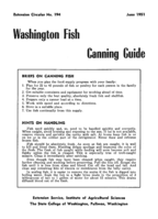 Washington fish canning guide