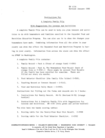 Instructions for a complete family file with suggestions for lessons and activities