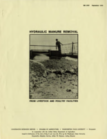 Hydraulic manure removal from livestock and poultry facilities