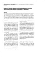 Landscape changes within the historical distribution of Columbian sharp-tailed grouse in eastern Washington: Is there hope?