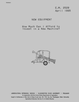 New equipment: how can I afford to invest in a new machine?