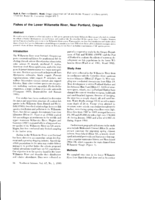 Fishes of the Lower Willamette River, Near Portland, Oregon