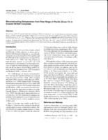 Reconstructing temperature from tree rings of Pacific silver fir in Coastal British Columbia