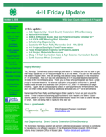 4-H Friday Update, October 5, 2018