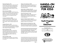 Hands-On Curricula for Kids-Youth Programs for Educators