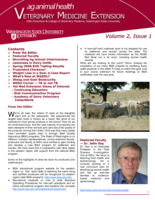 Veterinary Medicine Extension Newsletter, Fall 2008