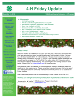 4-H Friday Update, December 14, 2018