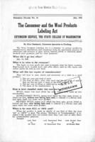 The consumer and the Wool Products Labeling Act