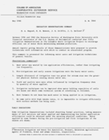Irrigation demonstrations summary