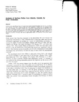 Analysis of Surface Pollen from Alberta, Canada, by Polar Ordination