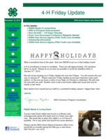 4-H Friday Update, December 18, 2015