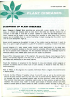 Diagnosis of plant diseases