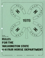Rules for the Washington state 4-H fair horse department