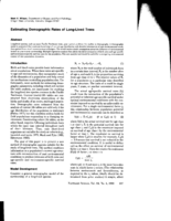Estimating Demographic Rates of Long-Lived Trees